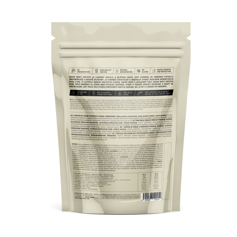 Whey Protein Pistácie - Hmotnosť: 800g