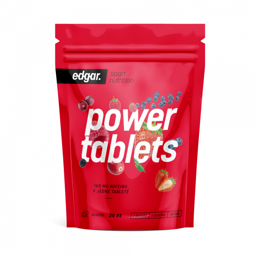 Power Tablets 20 tablet – jednotlivě zabalené – Lesní plody