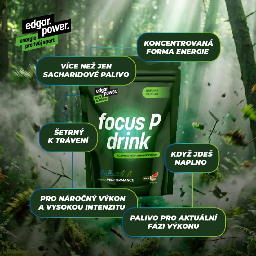 Focus P Drink Bez príchute - Príchuť: Bez příchuti, Hmotnosť: 100g